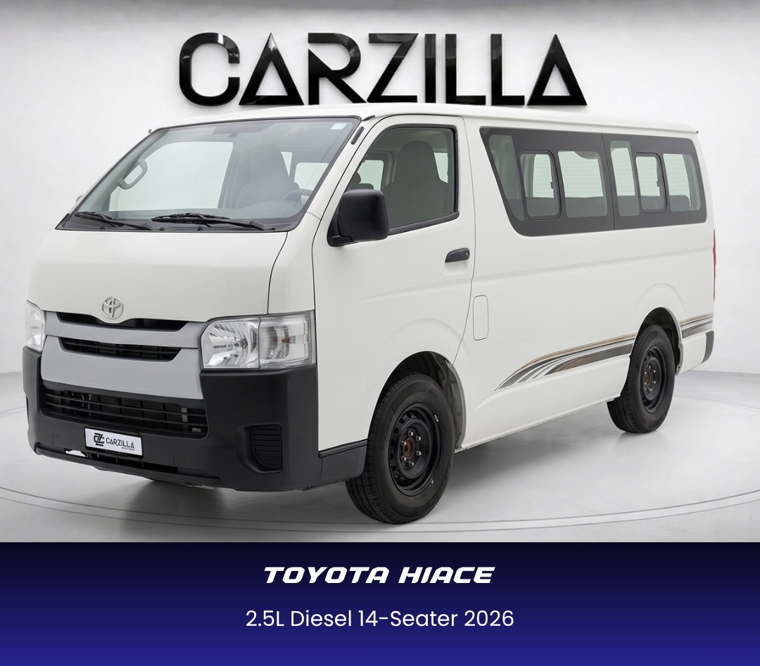 Toyota Hiace 14 seater 2.5L diesel 2026